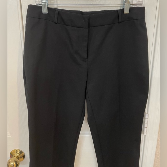 ANNE KLEIN NWT Sz 4, Retail $89 Deep Black Dress Pants; Mid Rise, Ankle Cropped. - Picture 1 of 15